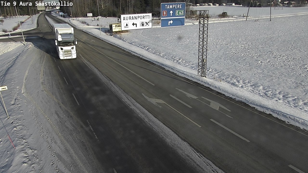 Kelikamerat Kuva Tie 9 Aura, Säästökallio, Aura, Varsinais-Suomi