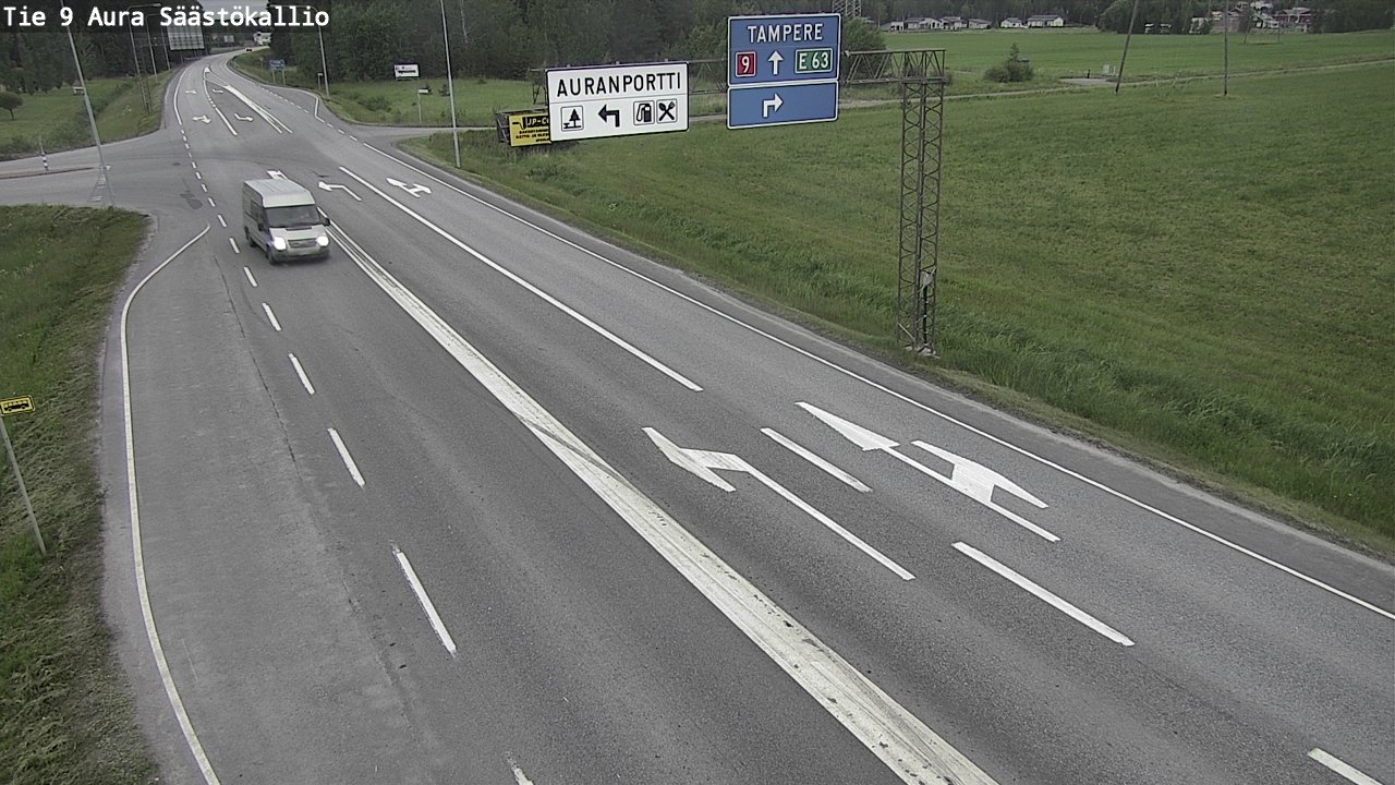 Kelikamerat Kuva Tie 9 Aura, Säästökallio, Aura, Varsinais-Suomi