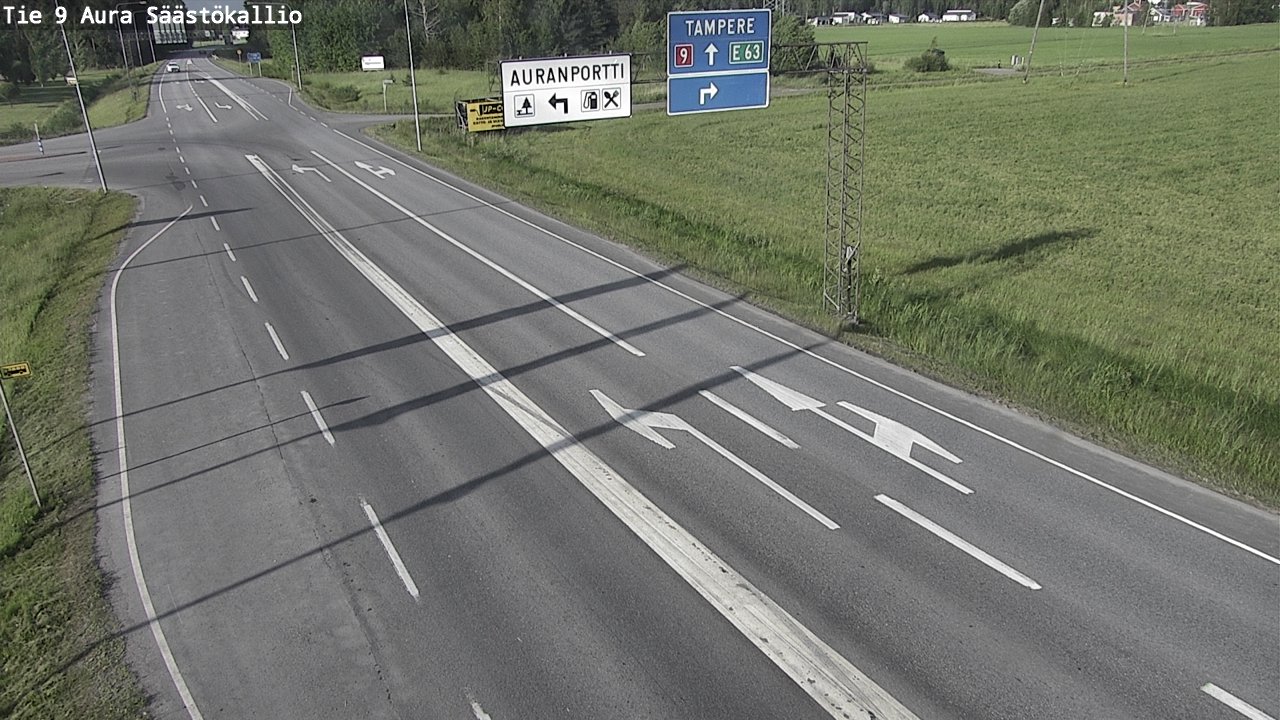 Kelikamerat Kuva Tie 9 Aura, Säästökallio, Aura, Varsinais-Suomi