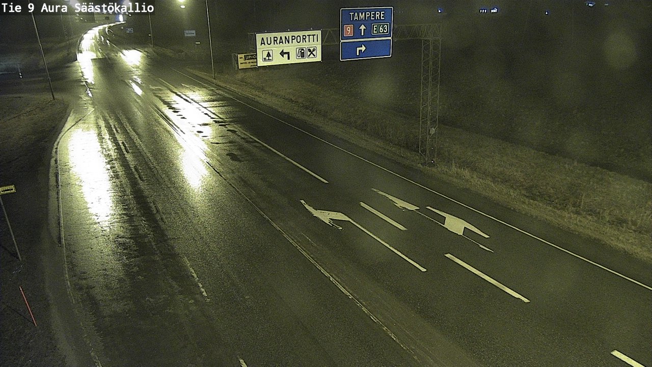 Kelikamerat Kuva Tie 9 Aura, Säästökallio, Aura, Varsinais-Suomi