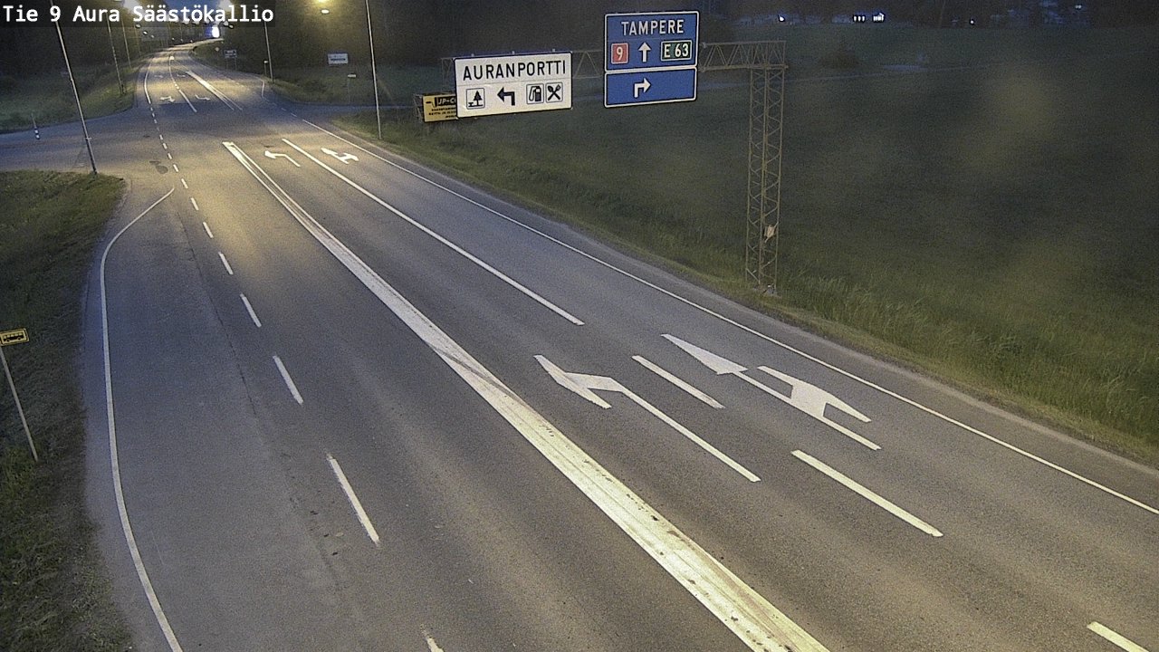 Kelikamerat Kuva Tie 9 Aura, Säästökallio, Aura, Varsinais-Suomi