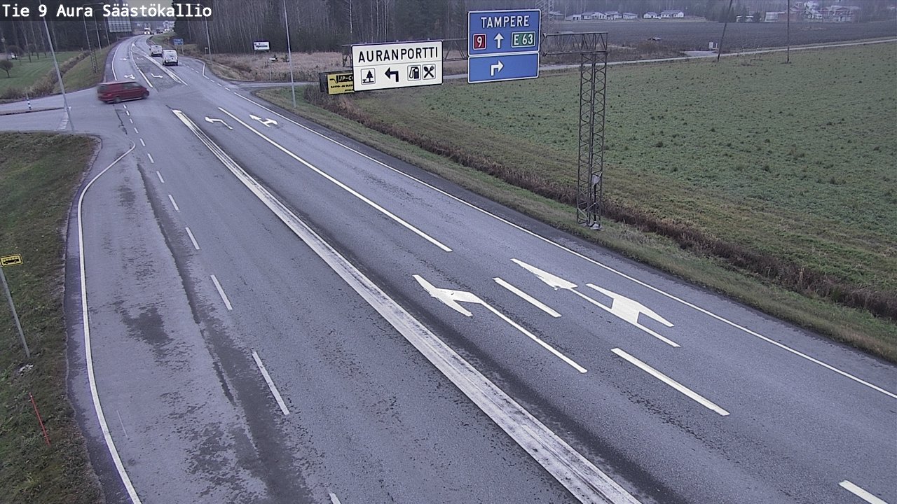 Kelikamerat Kuva Tie 9 Aura, Säästökallio, Aura, Varsinais-Suomi