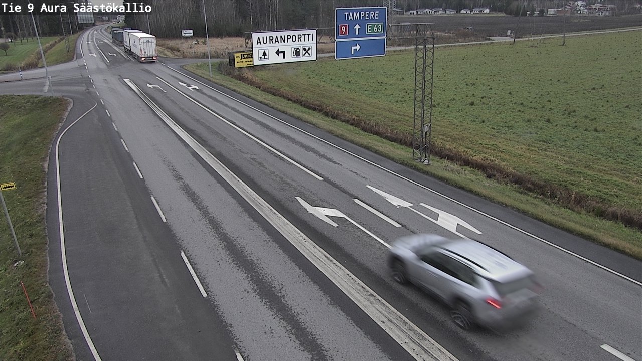 Kelikamerat Kuva Tie 9 Aura, Säästökallio, Aura, Varsinais-Suomi