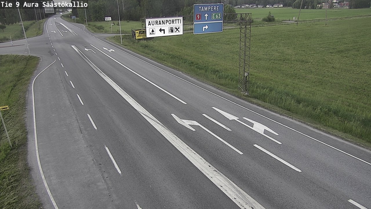 Kelikamerat Kuva Tie 9 Aura, Säästökallio, Aura, Varsinais-Suomi