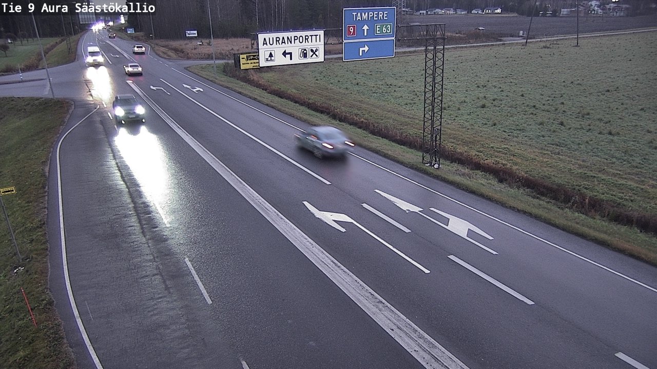 Kelikamerat Kuva Tie 9 Aura, Säästökallio, Aura, Varsinais-Suomi