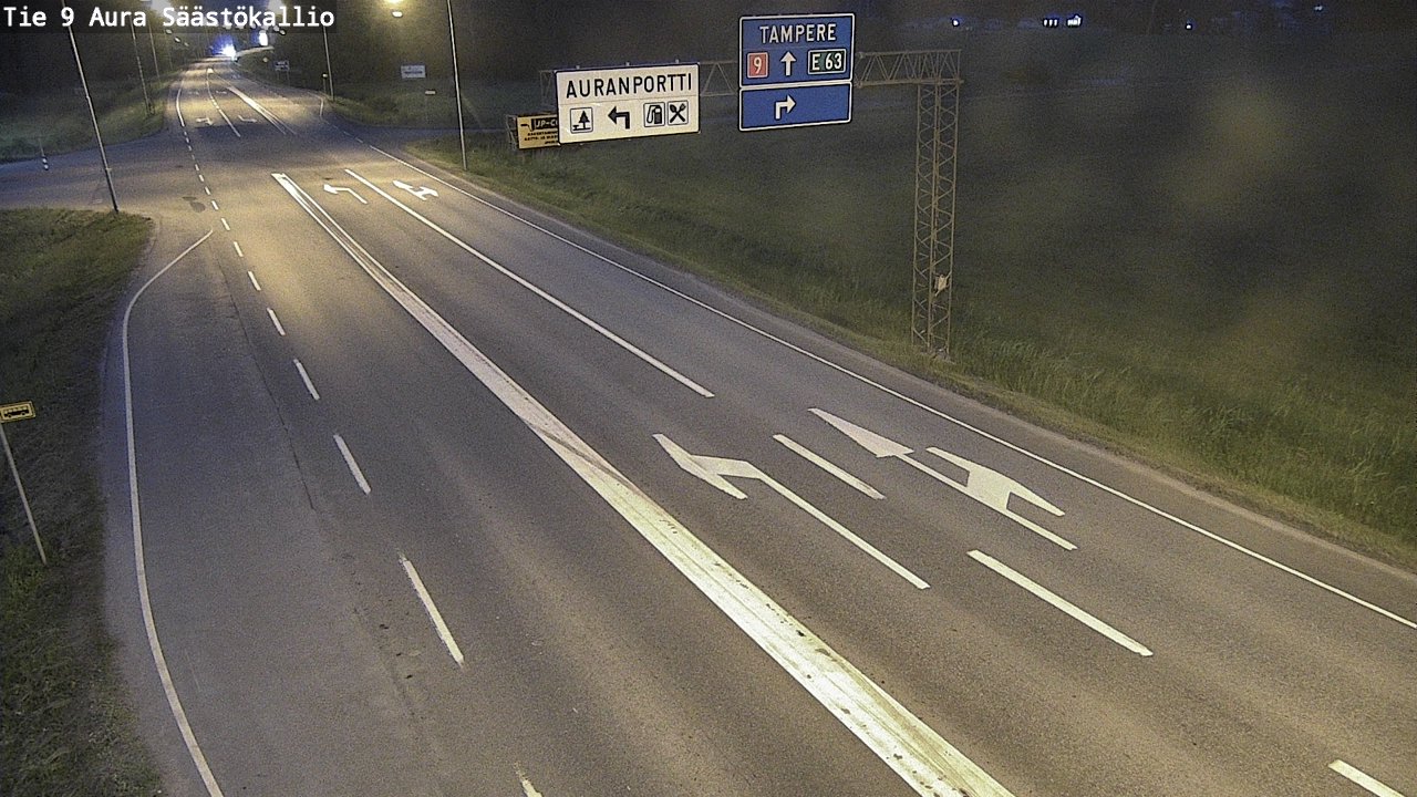 Kelikamerat Kuva Tie 9 Aura, Säästökallio, Aura, Varsinais-Suomi