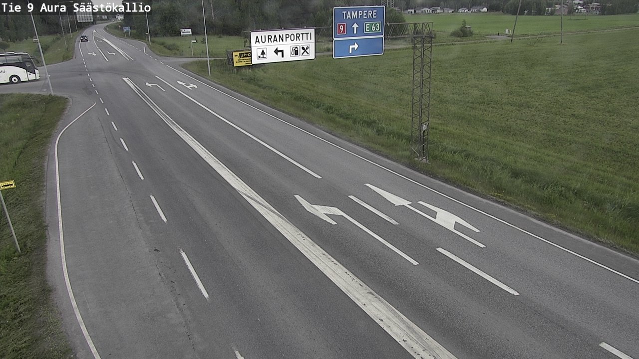 Kelikamerat Kuva Tie 9 Aura, Säästökallio, Aura, Varsinais-Suomi