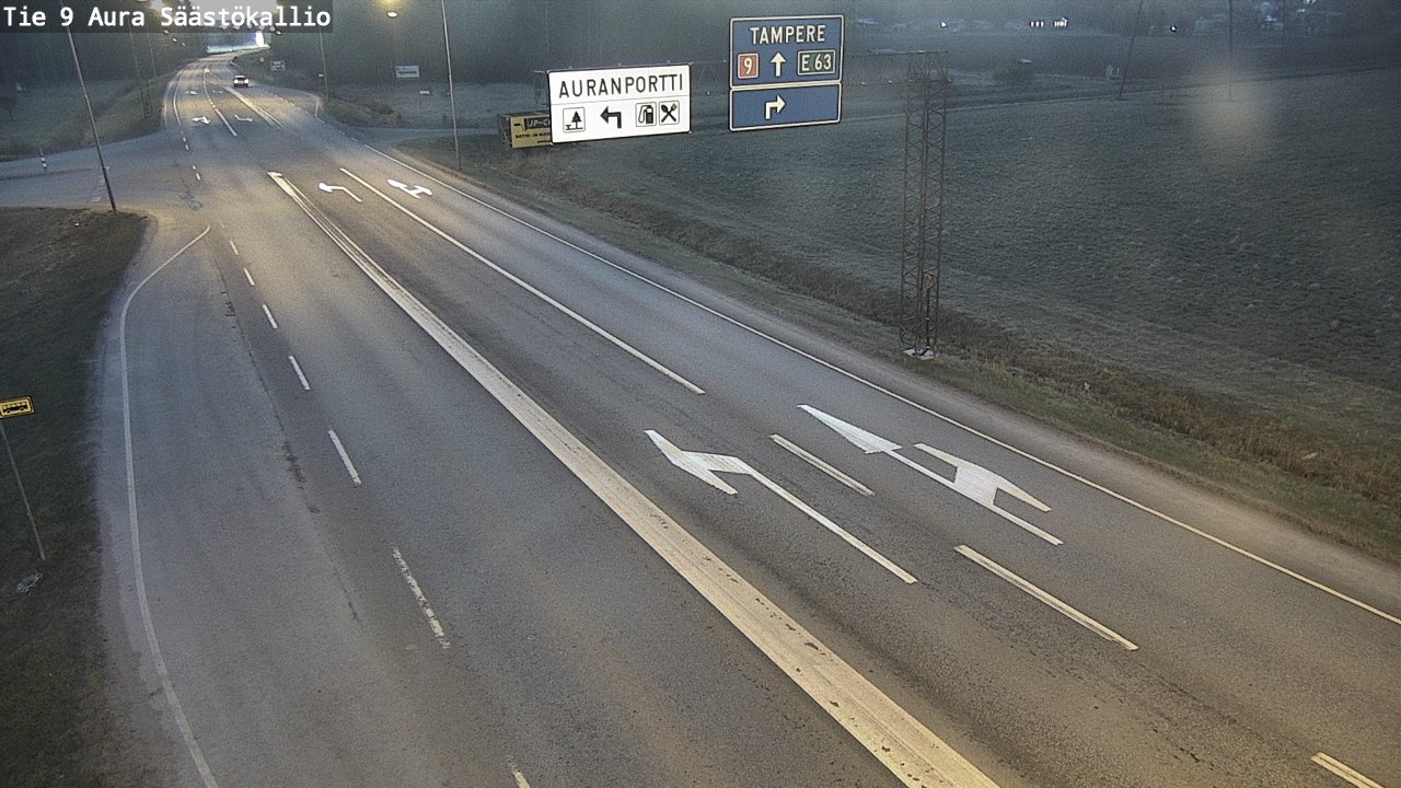 Weather Camera Image Väg 9 Aura, Säästökallio, Aura, Varsinais-Suomi