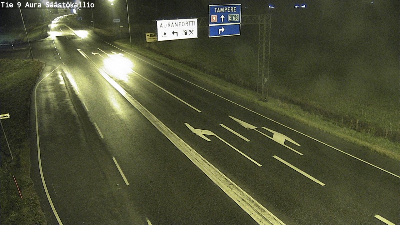 Kelikamerat Kuva Tie 9 Aura, Säästökallio, Aura, Varsinais-Suomi