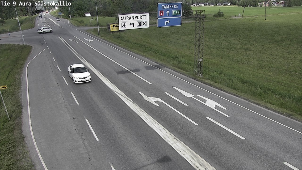 Kelikamerat Kuva Tie 9 Aura, Säästökallio, Aura, Varsinais-Suomi