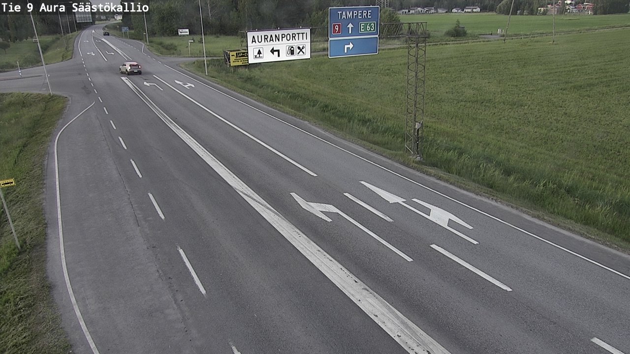 Kelikamerat Kuva Tie 9 Aura, Säästökallio, Aura, Varsinais-Suomi
