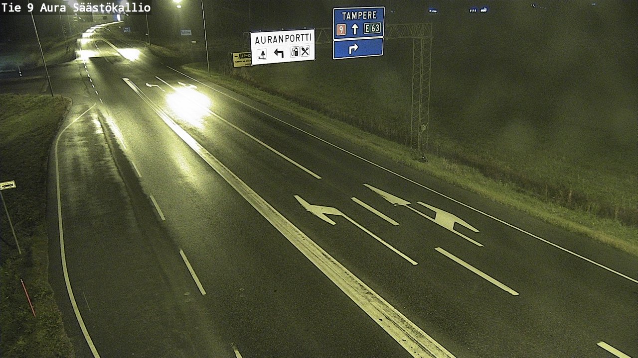 Kelikamerat Kuva Tie 9 Aura, Säästökallio, Aura, Varsinais-Suomi