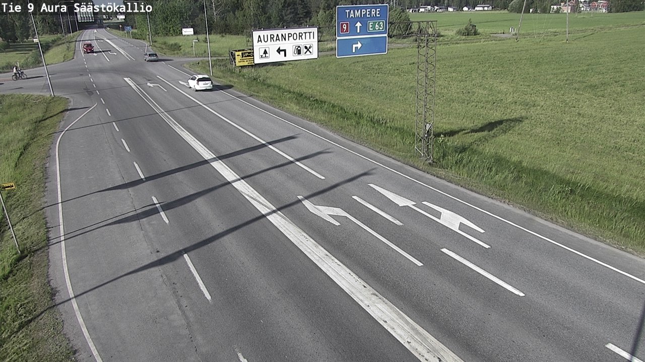 Kelikamerat Kuva Tie 9 Aura, Säästökallio, Aura, Varsinais-Suomi