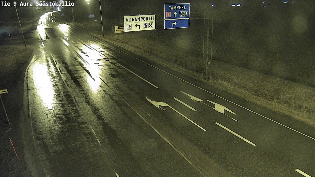 Kelikamerat Kuva Tie 9 Aura, Säästökallio, Aura, Varsinais-Suomi