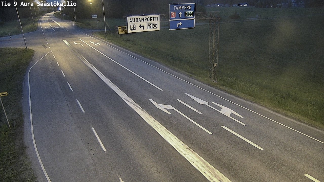 Kelikamerat Kuva Tie 9 Aura, Säästökallio, Aura, Varsinais-Suomi