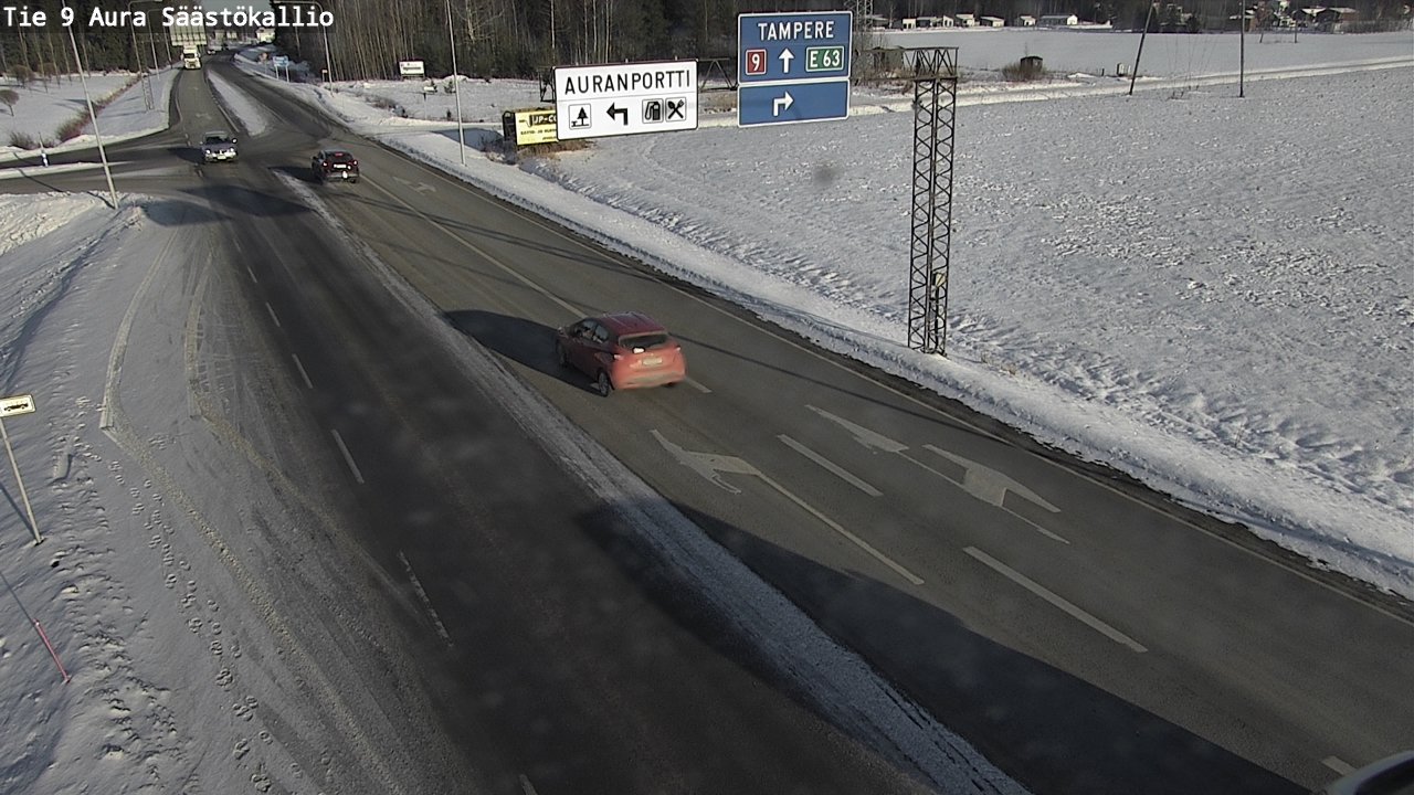 Kelikamerat Kuva Tie 9 Aura, Säästökallio, Aura, Varsinais-Suomi