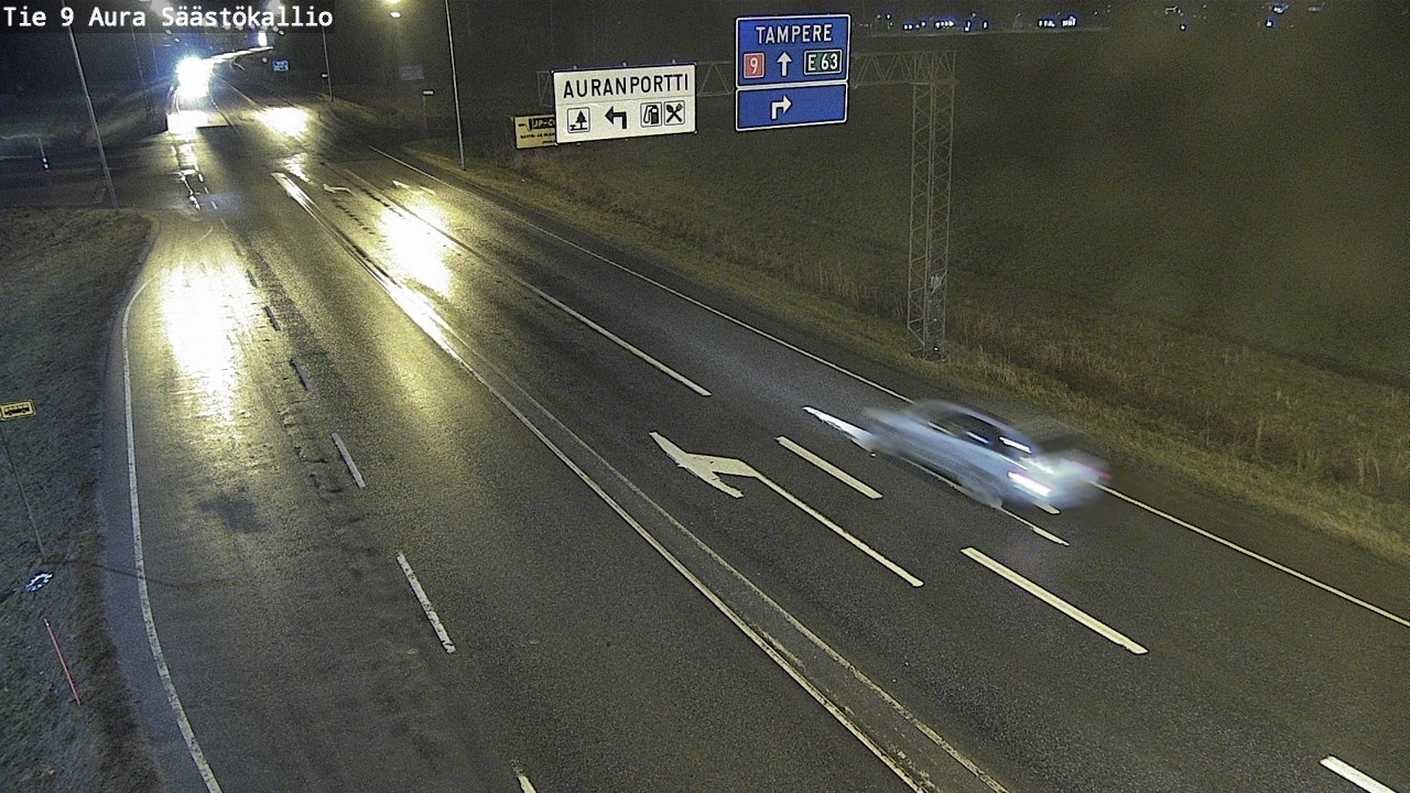 Weather Camera Image Väg 9 Aura, Säästökallio, Aura, Varsinais-Suomi