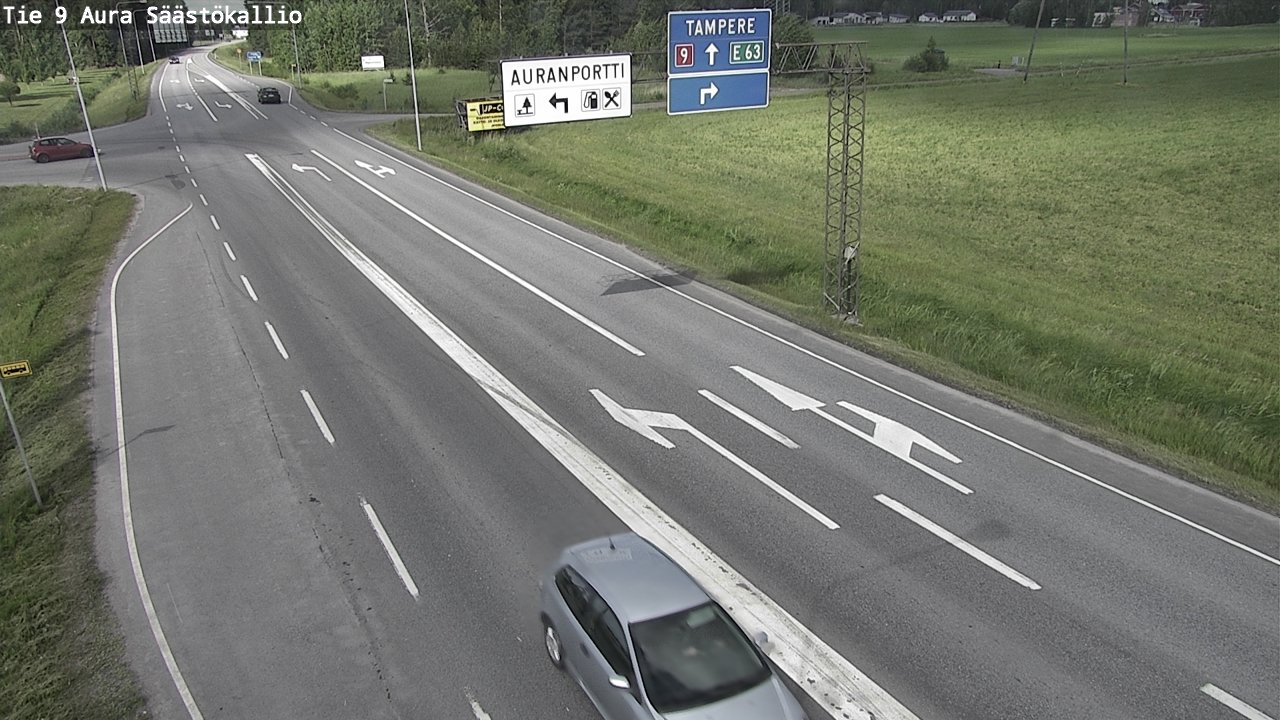 Kelikamerat Kuva Tie 9 Aura, Säästökallio, Aura, Varsinais-Suomi