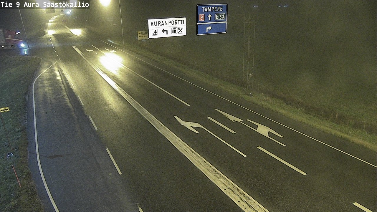 Kelikamerat Kuva Tie 9 Aura, Säästökallio, Aura, Varsinais-Suomi