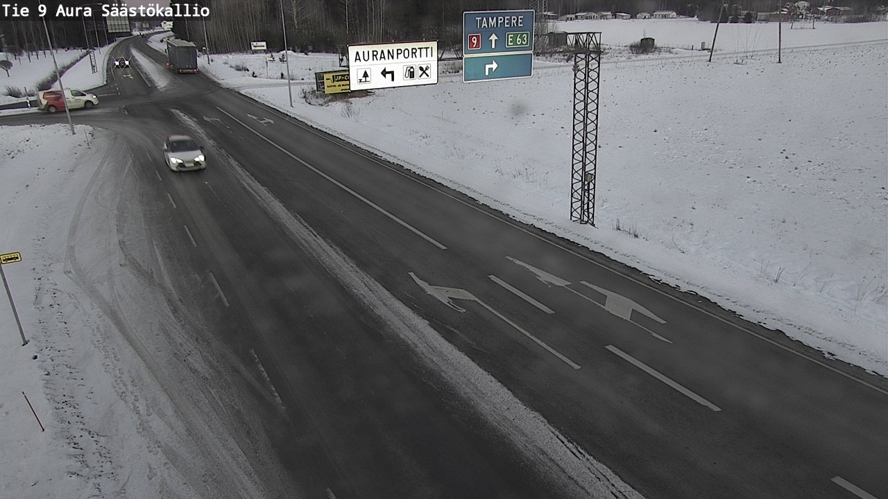 Kelikamerat Kuva Tie 9 Aura, Säästökallio, Aura, Varsinais-Suomi