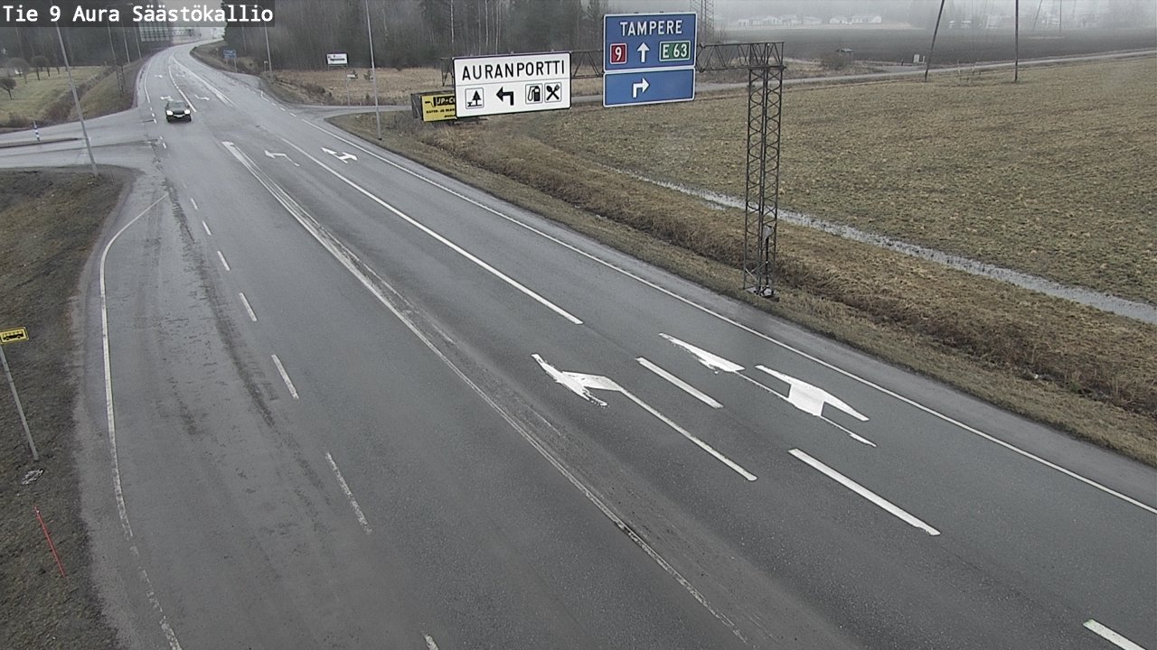 Kelikamerat Kuva Tie 9 Aura, Säästökallio, Aura, Varsinais-Suomi