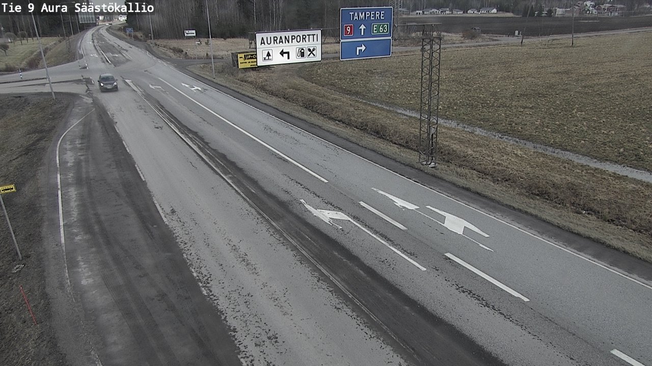 Kelikamerat Kuva Tie 9 Aura, Säästökallio, Aura, Varsinais-Suomi