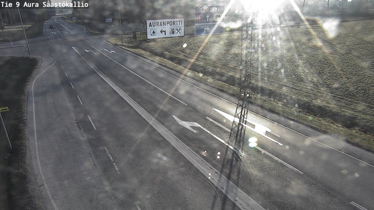 Weather Camera Image Väg 9 Aura, Säästökallio, Aura, Varsinais-Suomi