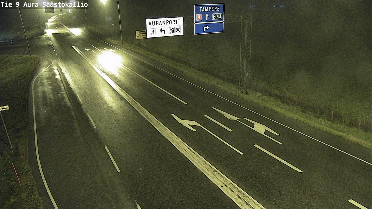 Kelikamerat Kuva Tie 9 Aura, Säästökallio, Aura, Varsinais-Suomi