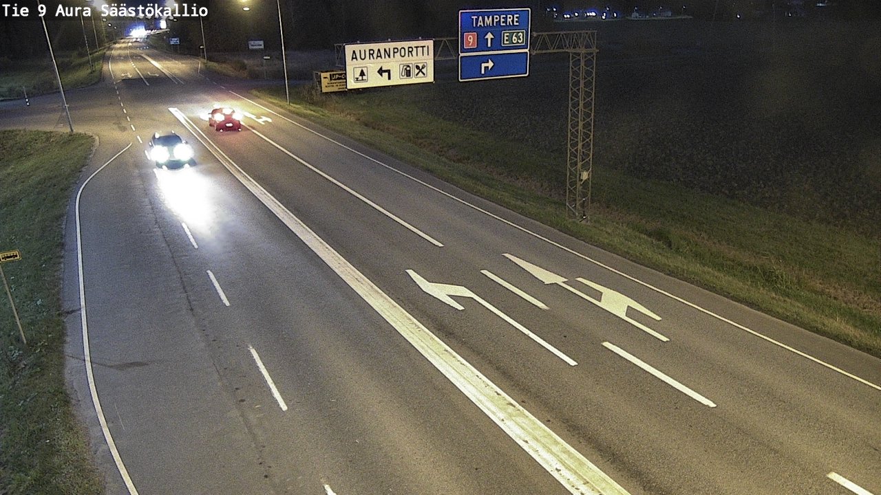 Kelikamerat Kuva Tie 9 Aura, Säästökallio, Aura, Varsinais-Suomi