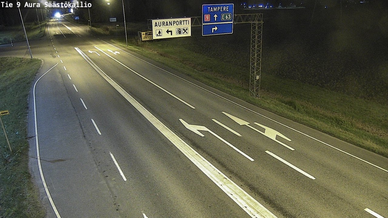 Kelikamerat Kuva Tie 9 Aura, Säästökallio, Aura, Varsinais-Suomi