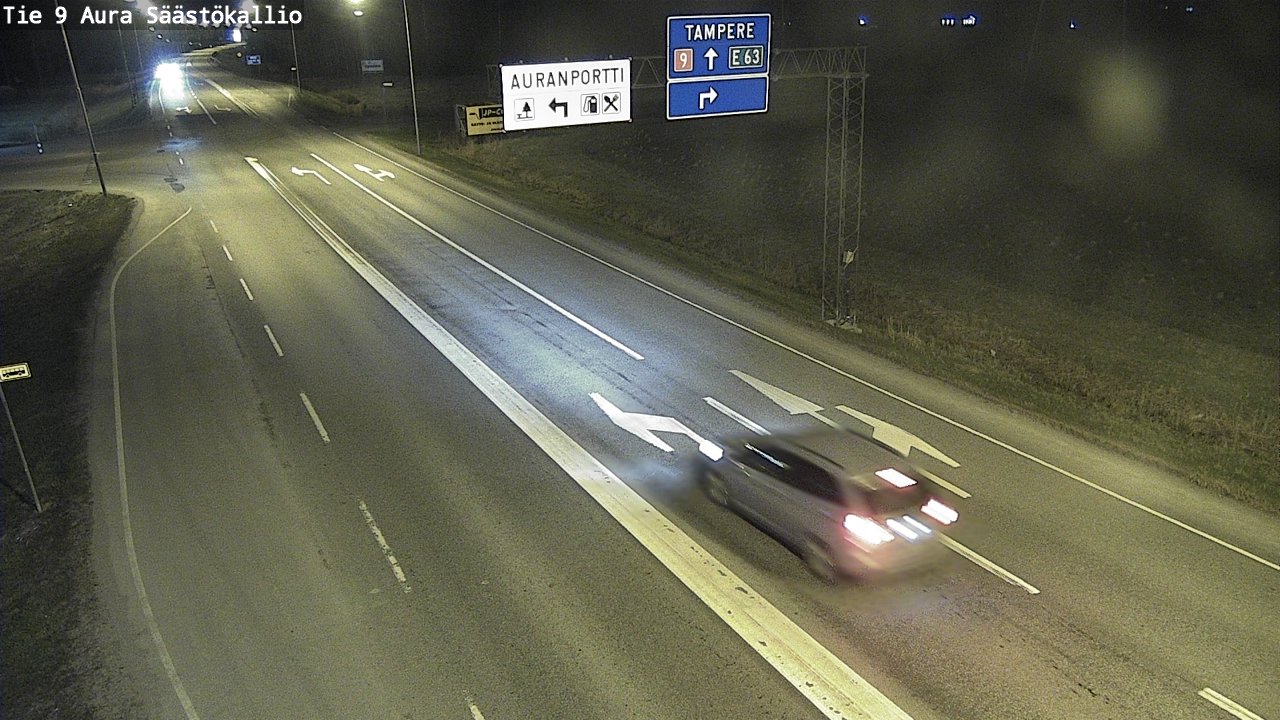 Weather Camera Image Väg 9 Aura, Säästökallio, Aura, Varsinais-Suomi