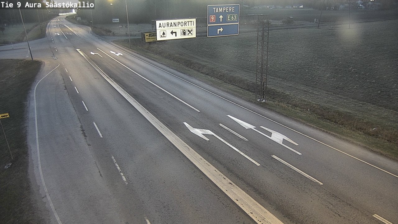 Kelikamerat Kuva Tie 9 Aura, Säästökallio, Aura, Varsinais-Suomi