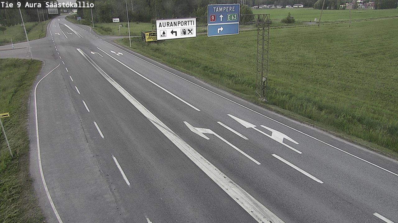 Kelikamerat Kuva Tie 9 Aura, Säästökallio, Aura, Varsinais-Suomi