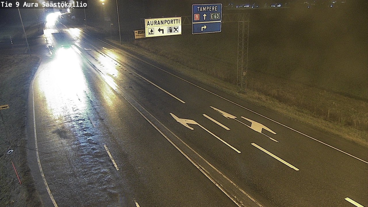 Weather Camera Image Väg 9 Aura, Säästökallio, Aura, Varsinais-Suomi
