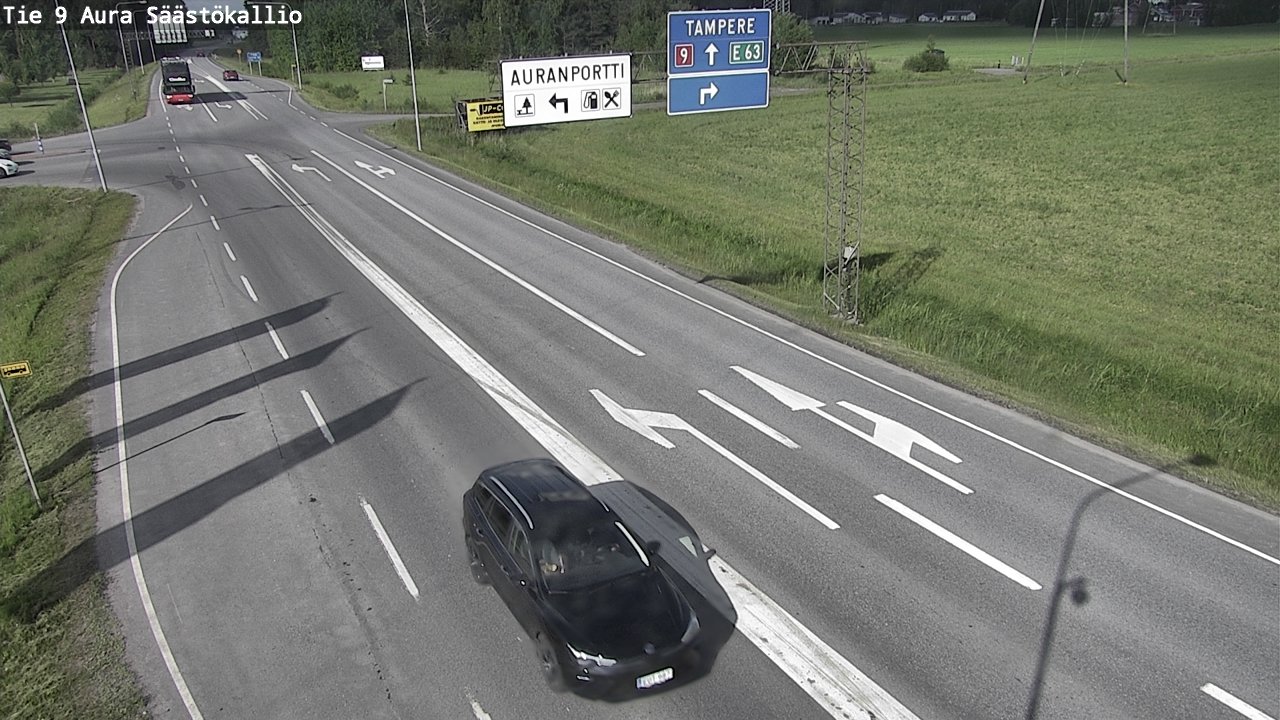 Kelikamerat Kuva Tie 9 Aura, Säästökallio, Aura, Varsinais-Suomi