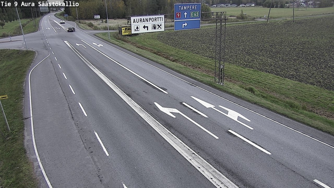 Kelikamerat Kuva Tie 9 Aura, Säästökallio, Aura, Varsinais-Suomi