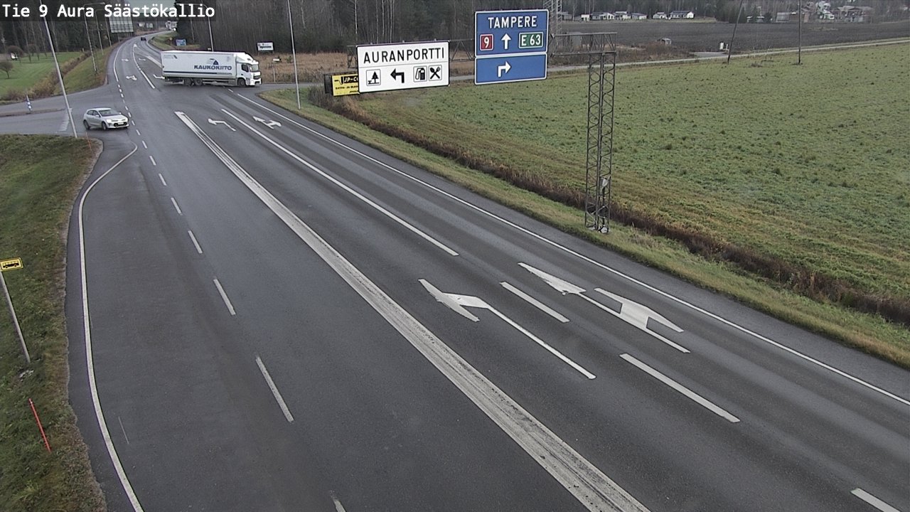 Kelikamerat Kuva Tie 9 Aura, Säästökallio, Aura, Varsinais-Suomi