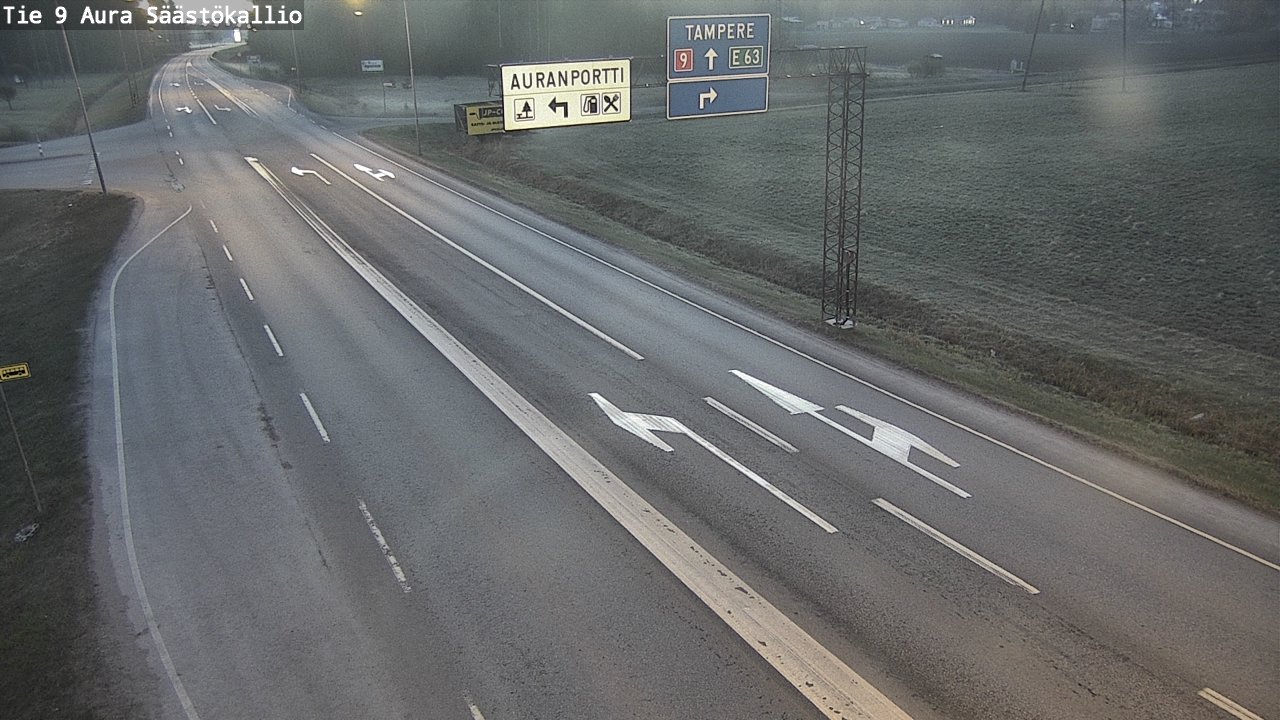 Weather Camera Image Väg 9 Aura, Säästökallio, Aura, Varsinais-Suomi