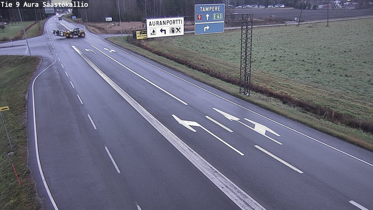 Kelikamerat Kuva Tie 9 Aura, Säästökallio, Aura, Varsinais-Suomi