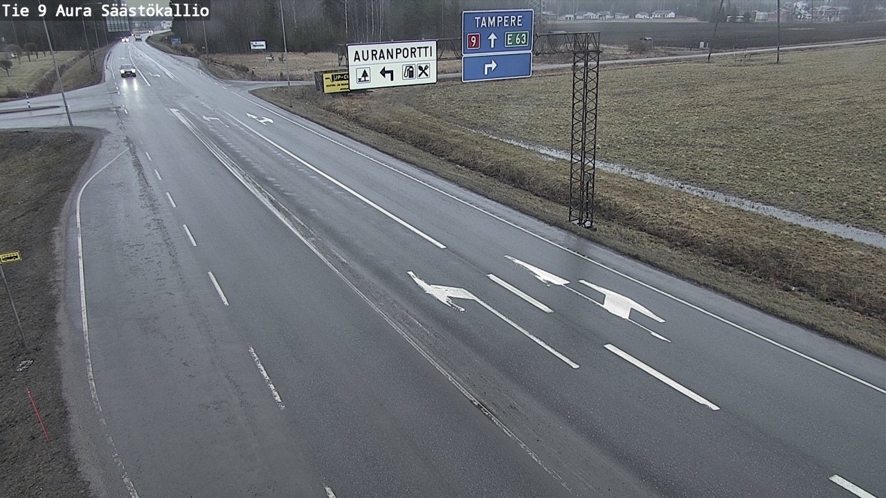 Kelikamerat Kuva Tie 9 Aura, Säästökallio, Aura, Varsinais-Suomi