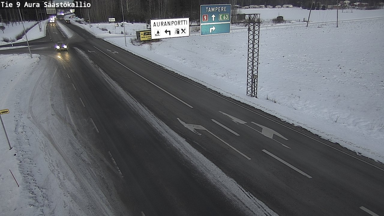 Kelikamerat Kuva Tie 9 Aura, Säästökallio, Aura, Varsinais-Suomi