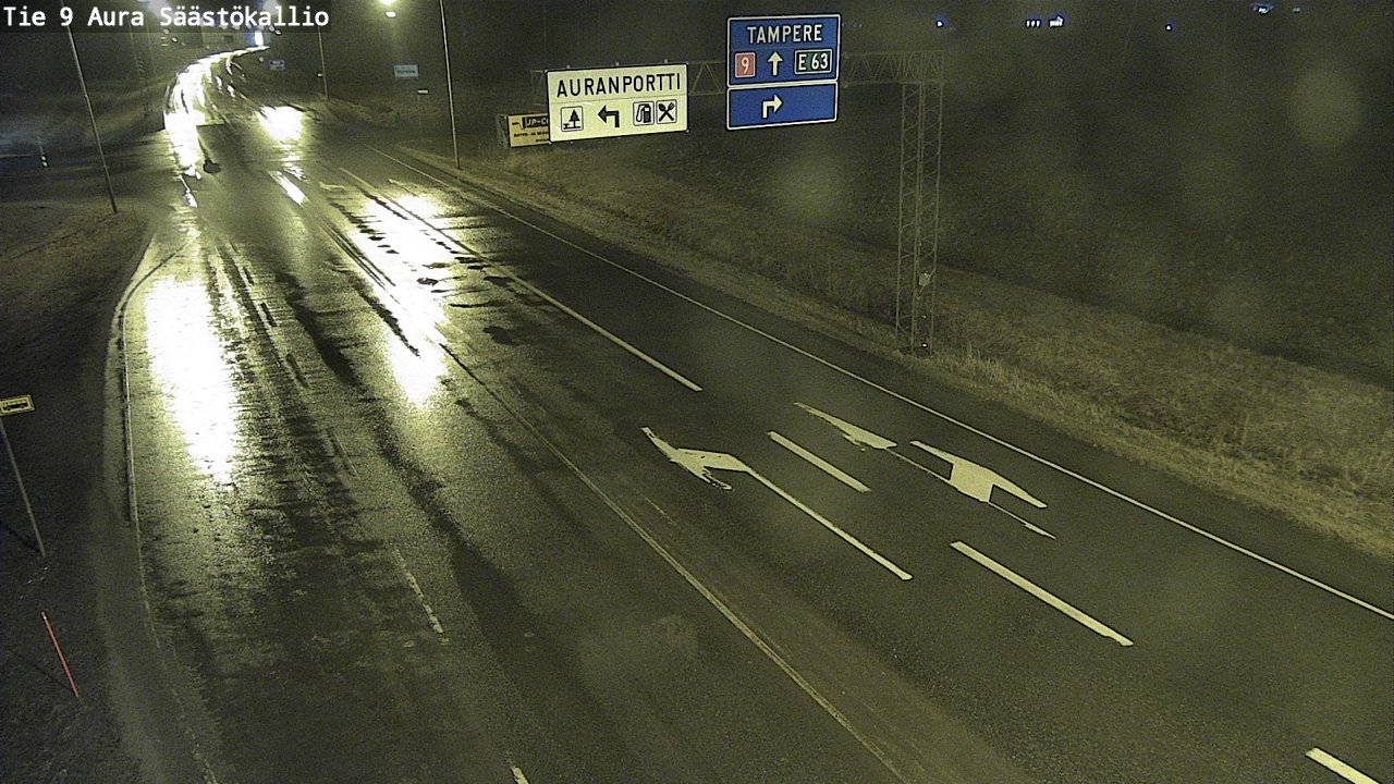 Kelikamerat Kuva Tie 9 Aura, Säästökallio, Aura, Varsinais-Suomi