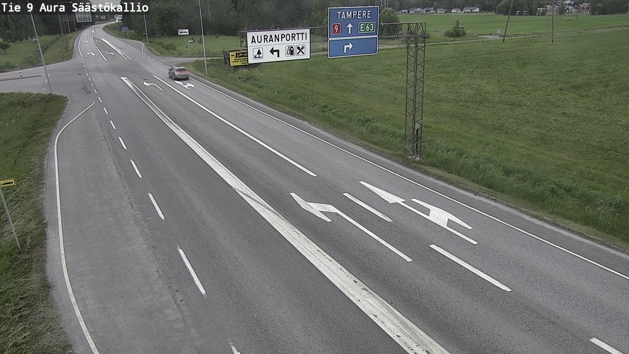 Kelikamerat Kuva Tie 9 Aura, Säästökallio, Aura, Varsinais-Suomi