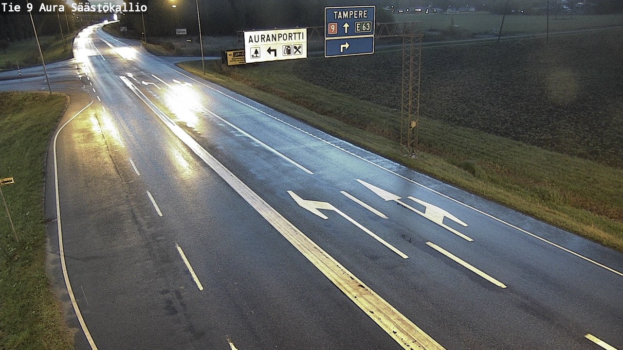 Kelikamerat Kuva Tie 9 Aura, Säästökallio, Aura, Varsinais-Suomi