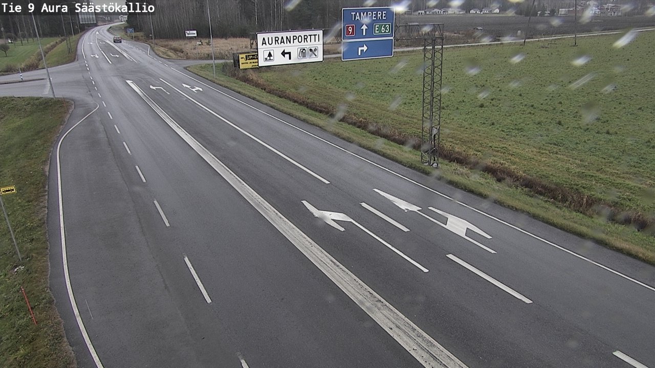 Kelikamerat Kuva Tie 9 Aura, Säästökallio, Aura, Varsinais-Suomi