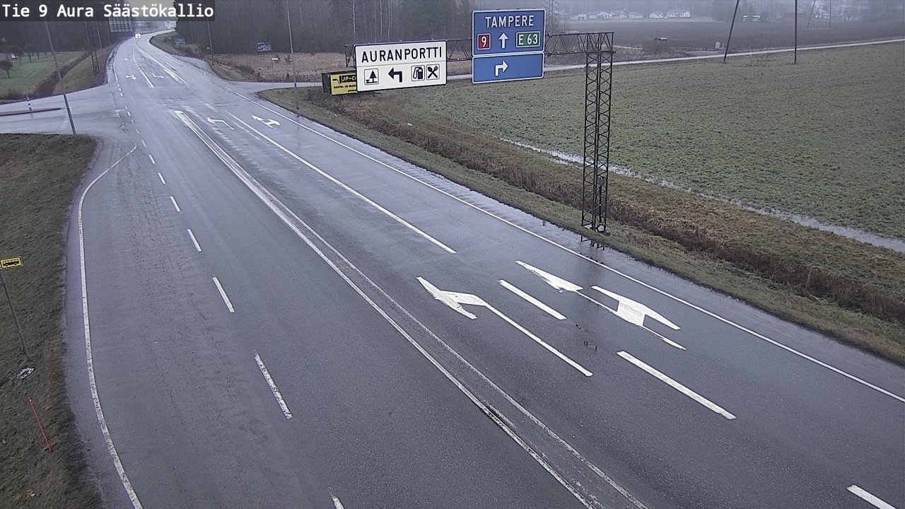 Weather Camera Image Väg 9 Aura, Säästökallio, Aura, Varsinais-Suomi