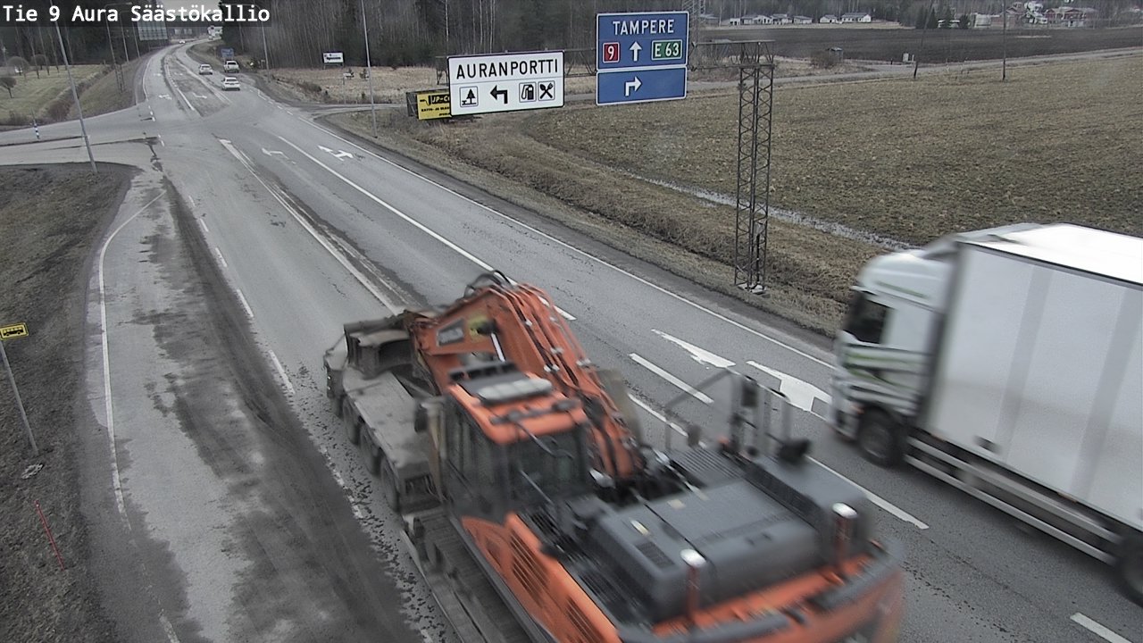 Kelikamerat Kuva Tie 9 Aura, Säästökallio, Aura, Varsinais-Suomi