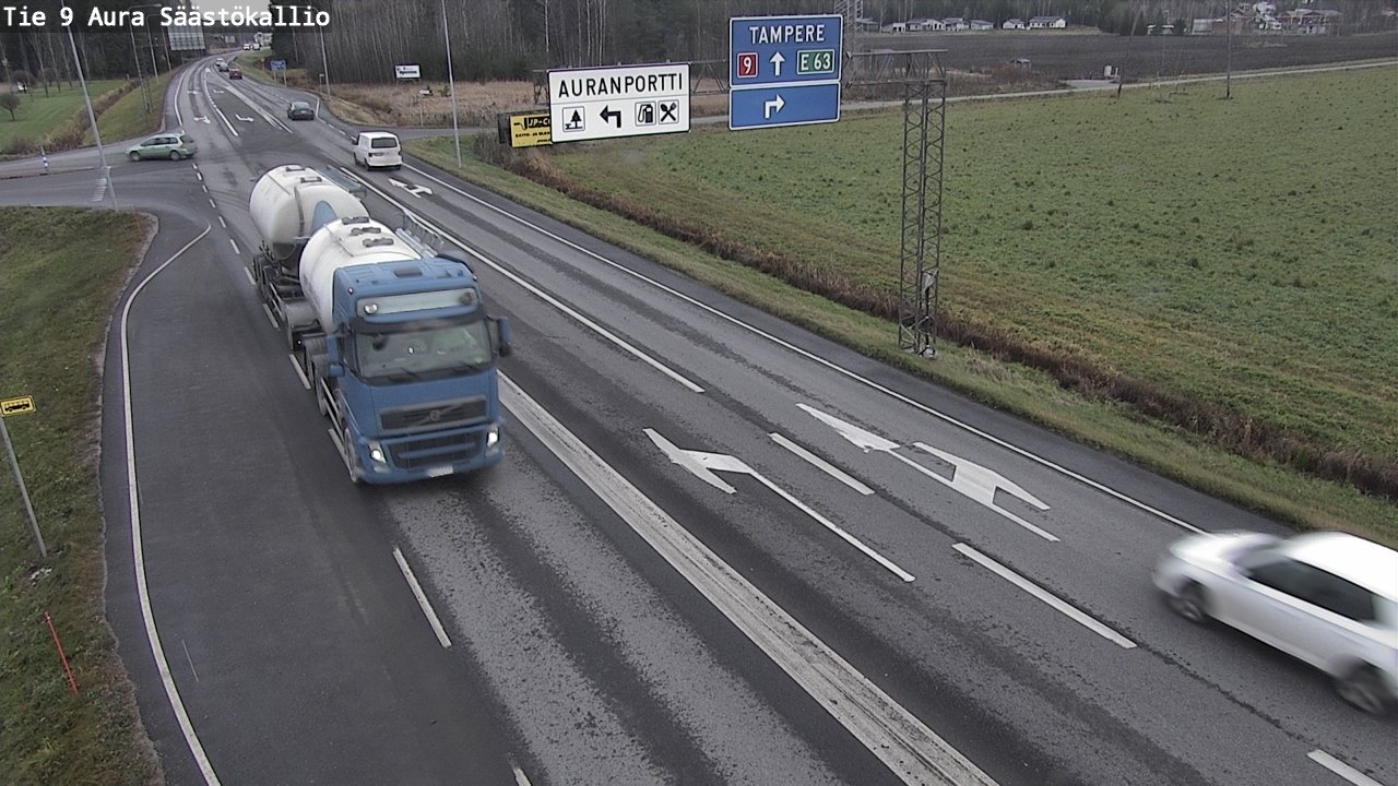 Kelikamerat Kuva Tie 9 Aura, Säästökallio, Aura, Varsinais-Suomi