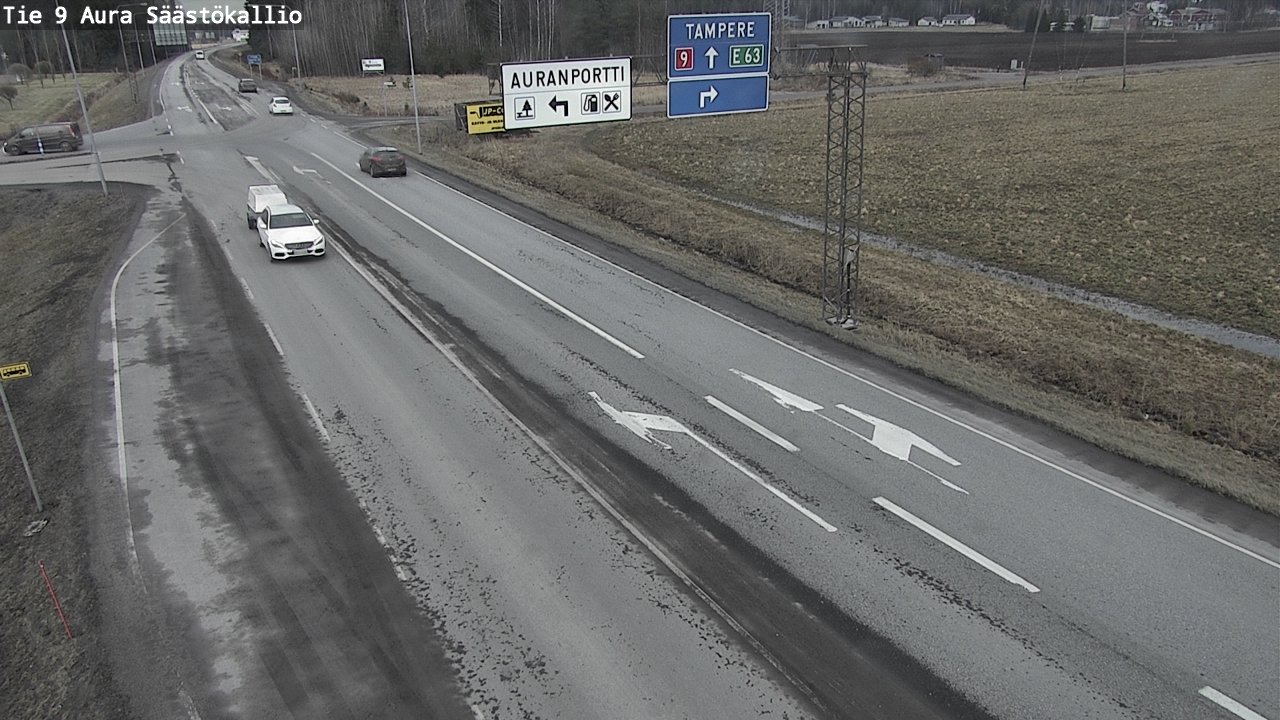 Kelikamerat Kuva Tie 9 Aura, Säästökallio, Aura, Varsinais-Suomi