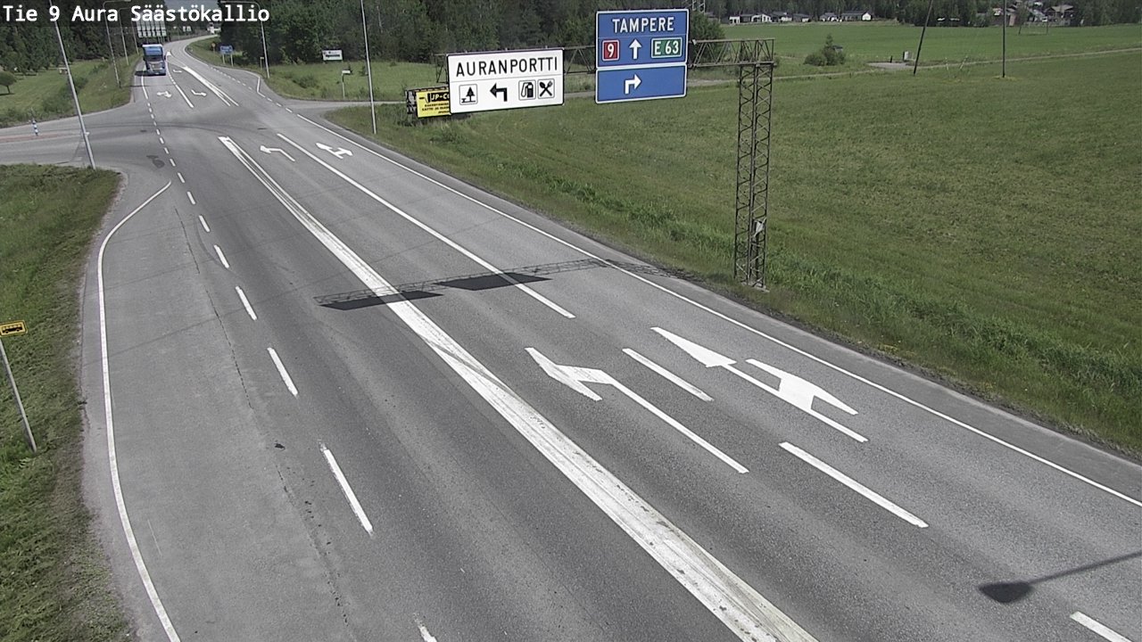 Kelikamerat Kuva Tie 9 Aura, Säästökallio, Aura, Varsinais-Suomi
